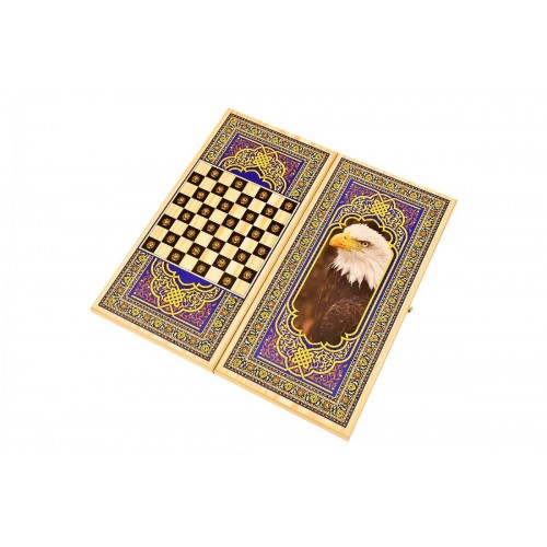 Нарды+Шашки "Походные - Орел" средние